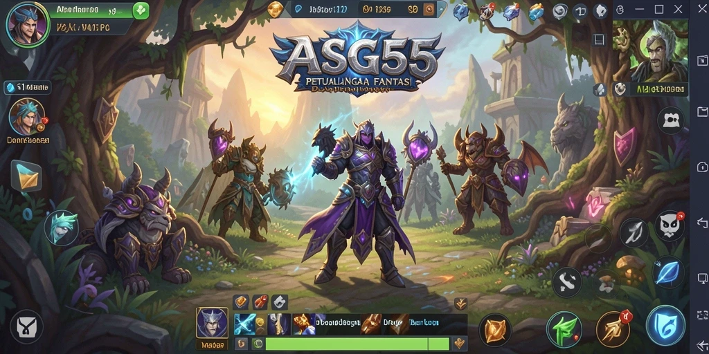 Tangkapan layar menunjukkan dinamika gameplay ASG55 yang seru.