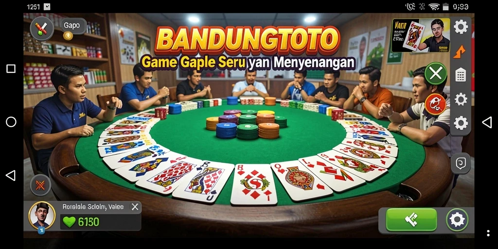 Gameplay seru Gaple di BANDUNGTOTO yang mengasyikkan.