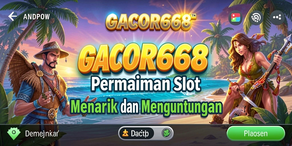 Tampilan gameplay menarik dari GACOR668 dengan efek visual yang memukau.