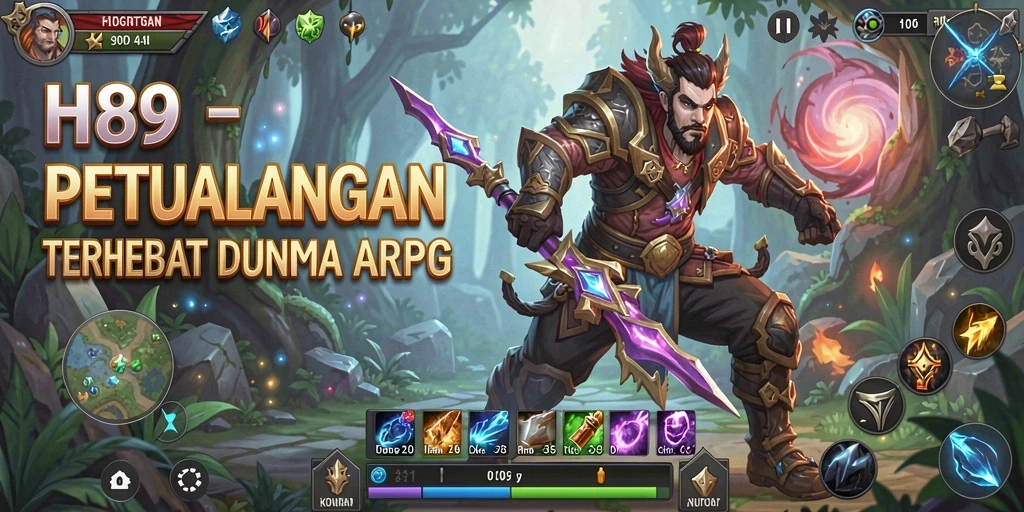 Gameplay seru di dunia fantastis H89 dengan pertarungan yang menantang.