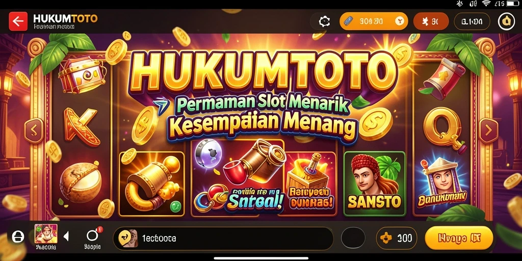 Tampilan gameplay menarik dari HUKUMTOTO yang memukau.