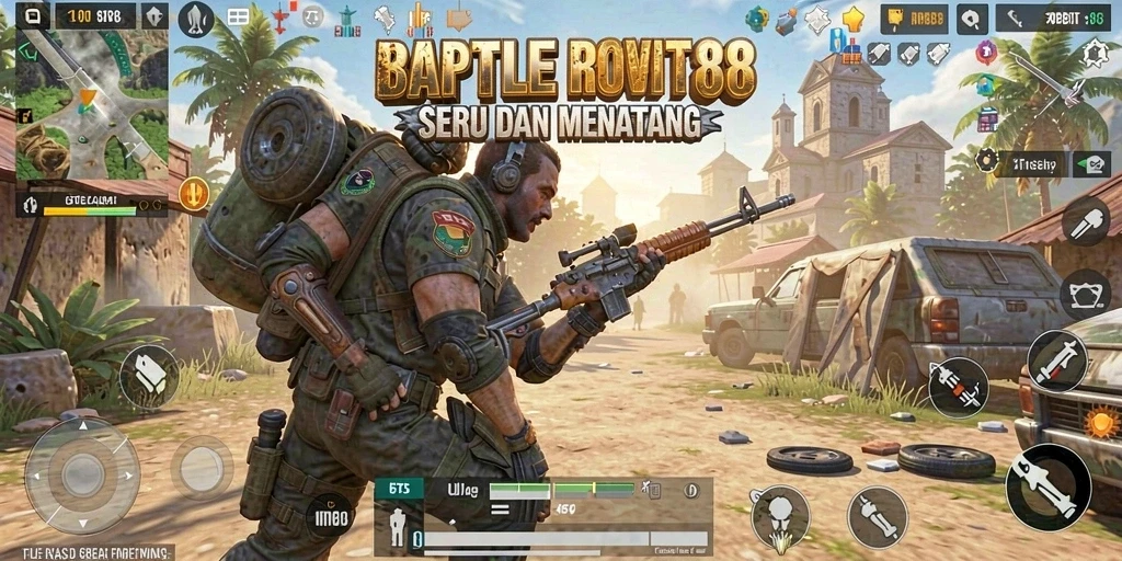 Gameplay menarik dari INDOBIT88 yang penuh aksi Battle Royale.