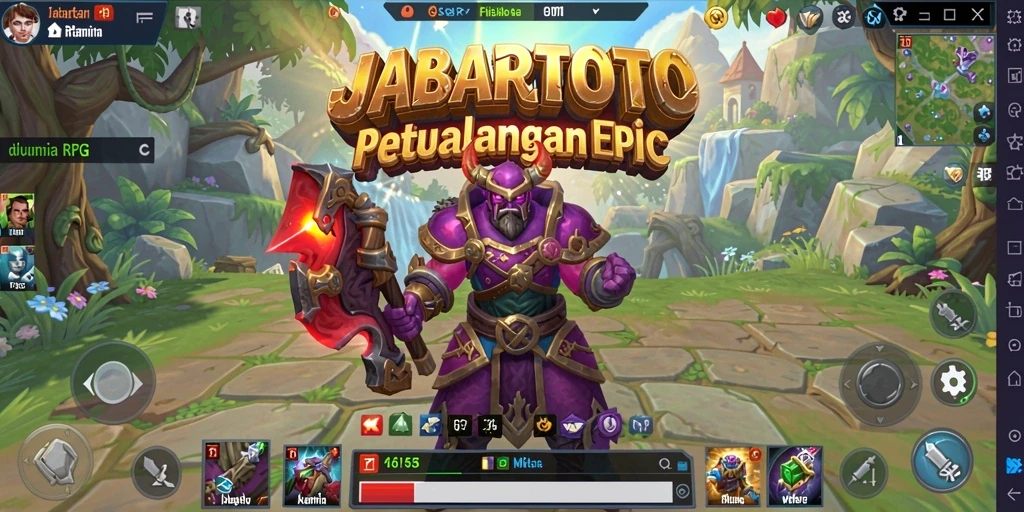 Tangkapan layar gameplay JABARTOTO yang menunjukkan aksi pertarungan seru.