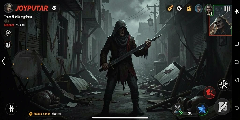 Screenshot menampilkan gameplay mencekam dari JOYPUTAR.