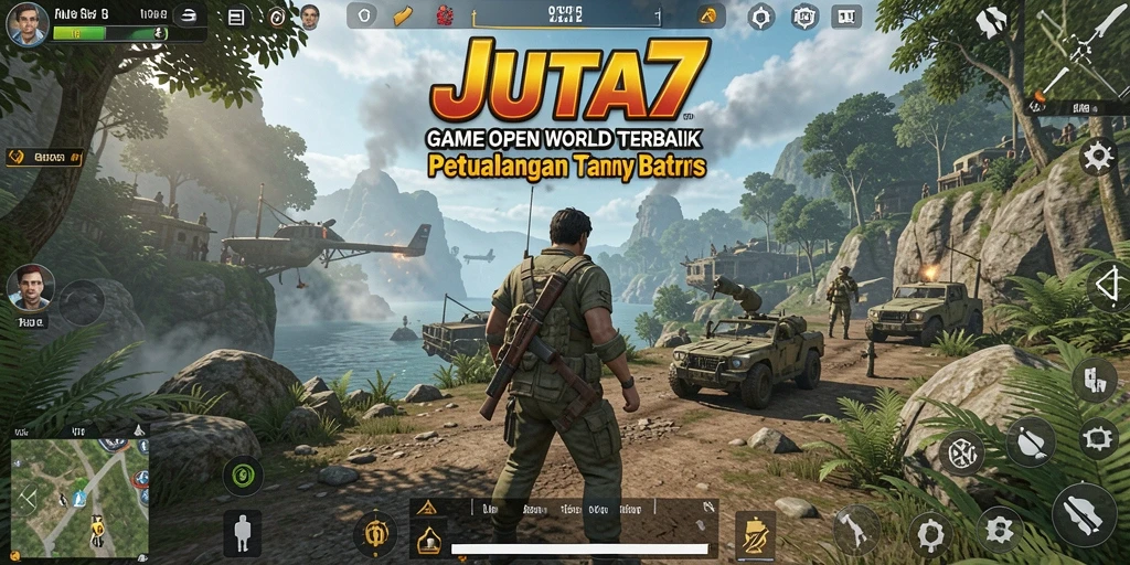 Tampilan gameplay <strong>JUTA7</strong> yang menakjubkan dalam dunia Open World.
