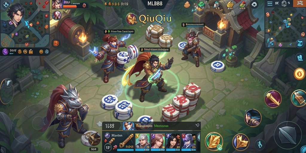 Tampilan gameplay menegangkan dari MLBB8 dalam aksi QiuQiu.