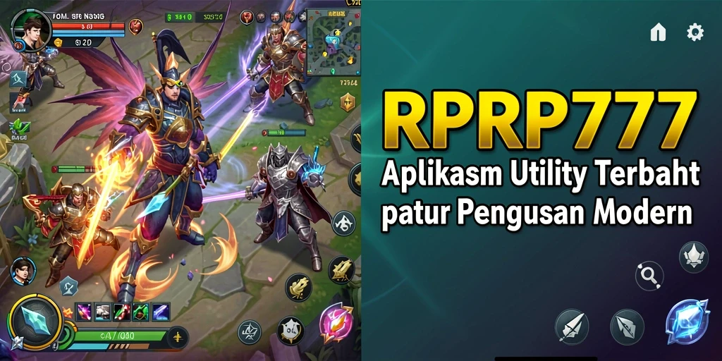 Screenshot RPRP777 menampilkan antarmuka aplikasi Utility yang intuitif.