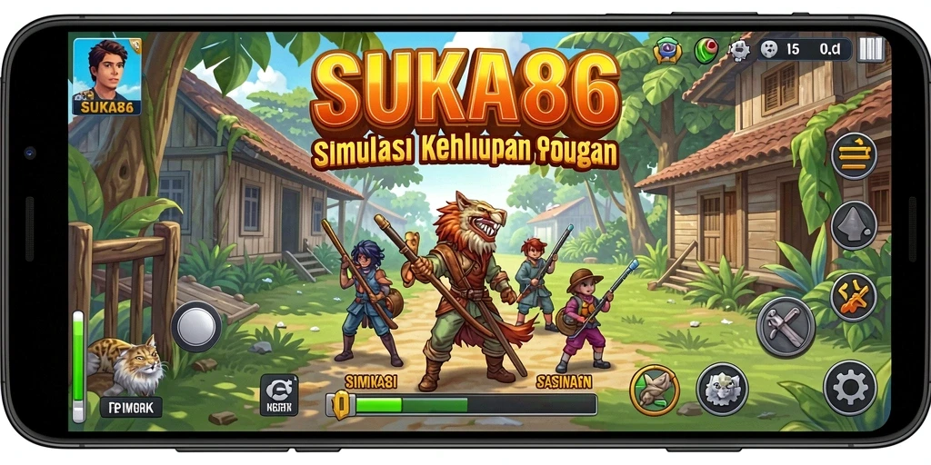 Tampilan menarik dari gameplay simulasi kehidupan di SUKA86.