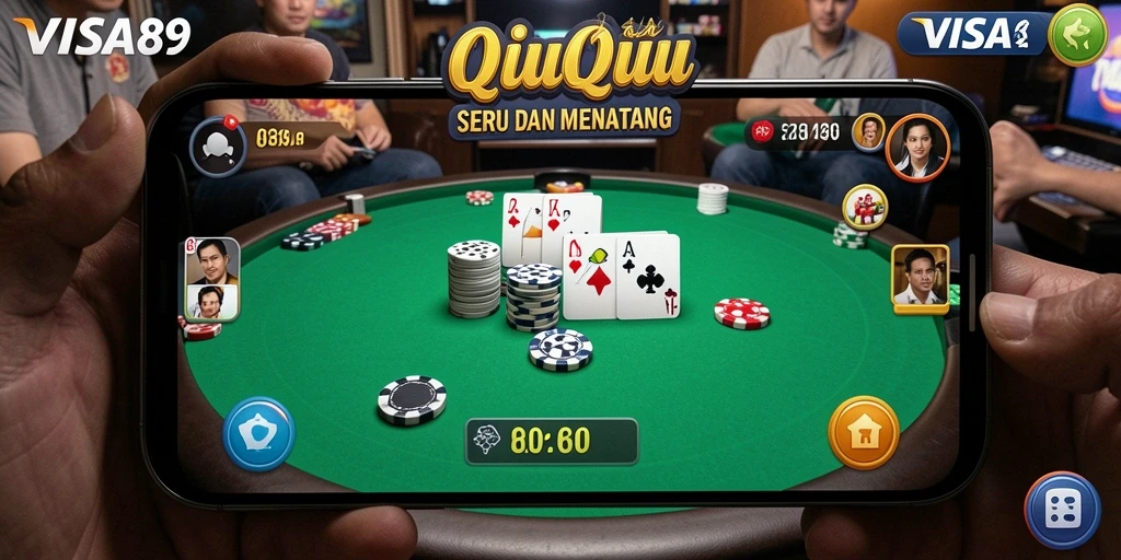 Tampilan gameplay QiuQiu yang seru dan menarik.